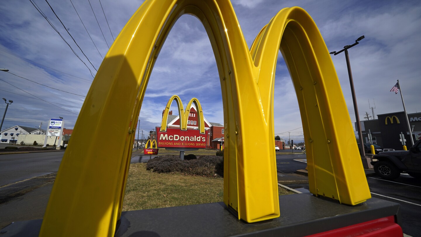 McDonald’s same-store sales fall for the 1st time since the pandemic, profit slides 12%