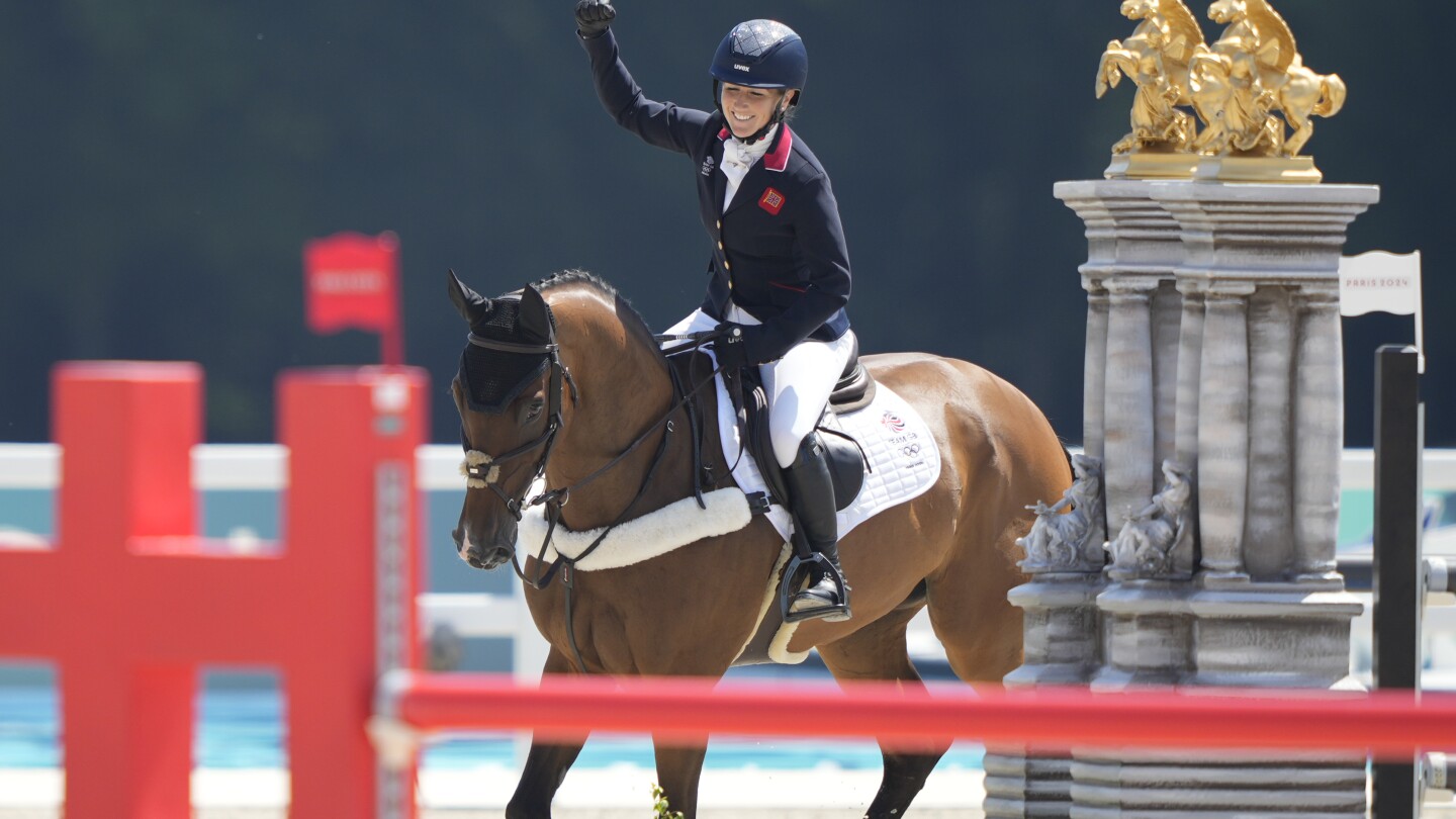 Britain wins first gold medal at Paris Olympics with victory in equestrian team eventing