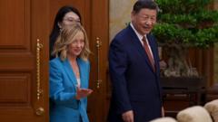 Meloni meets Xi as Italy vows to ‘relaunch’ bilateral ties with China