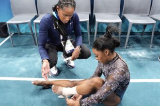 Olympic qualifying wasn’t the first time Simone Biles tweaked an injury. That’s simply gymnastics