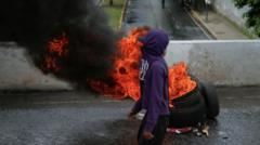 Venezuela election: Protesters head for presidential palace after Maduro victory claim