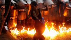 Venezuela election: Protesters clash with police after Maduro victory claim