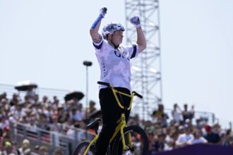 Hannah Roberts of the US tops freestyle BMX qualifying as defending Olympic champ fails to advance