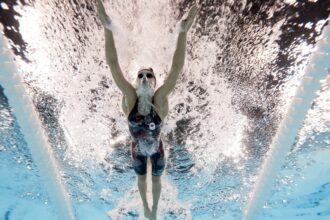 No world records have been set at the Olympic pool. Is it too shallow?