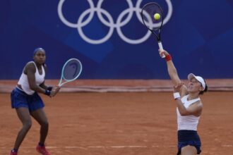 Coco Gauff is out of women’s doubles at the Paris Olympics a day after her singles loss