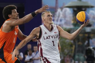 Latvia improves to 2-0 in 3×3 basketball pool play at Paris Olympics with win over Netherlands