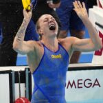 Talked into swimming the 100-meter freestyle, Sarah Sjöström gets a gold that surprises even her