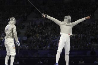 South Korea’s Oh Sanguk wins his 2nd fencing gold at Paris Olympics against a Hungarian great