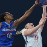 Defending champion U.S. women fall to 0-2 in 3×3 basketball pool play with 20-17 loss to Azerbaijan