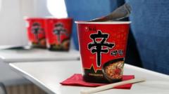 Korean Air: Turbulence takes instant noodles off menu