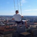 Berlin is offering a new attraction for adrenaline junkies: A high swing 120 meters above the ground