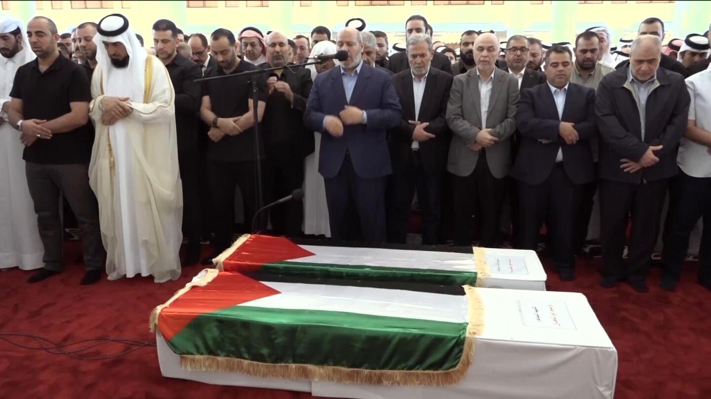 Funeral of slain Hamas leader Haniyeh in Doha