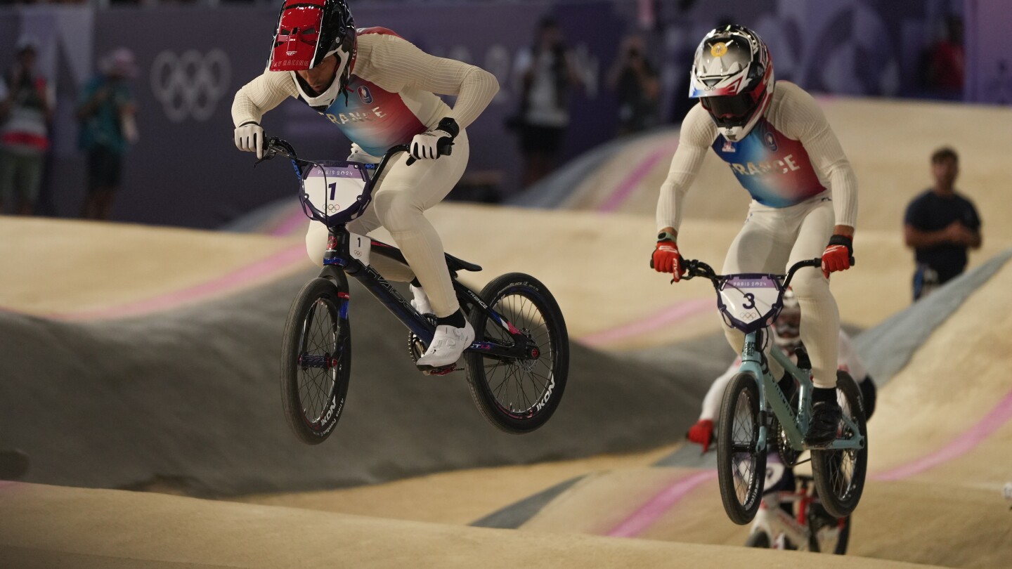 Saya Sakakibara of Australia wins Olympic gold in BMX racing at the Paris Games