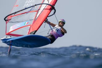 Marta Maggetti stars as Italy wins gold in new windsurfing class at Paris Olympics