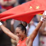 Zheng Qinwen wins China’s first Olympic tennis singles gold by beating Donna Vekic in the final