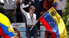 Venezuelan opposition leader addresses rally amid arrest threat