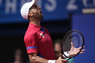 Novak Djokovic wins his first Olympic gold medal by beating Carlos Alcaraz in the men’s tennis final