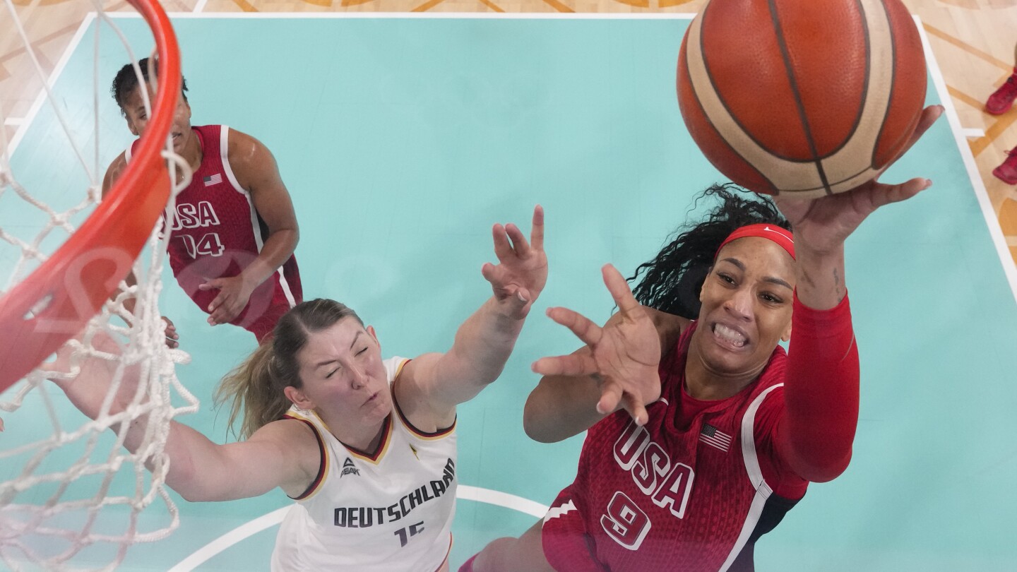 US extends Olympic win streak to 58 games with 87-68 victory over Germany; quarterfinals next