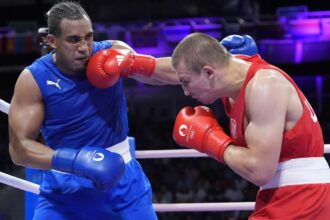 Two-time Olympic gold medalist boxer Arlen López of Cuba loses in Paris semis to Oleksandr Khyzhniak