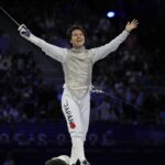 Japan beats Italy for the last fencing gold medal of the Paris Olympics in men’s team foil