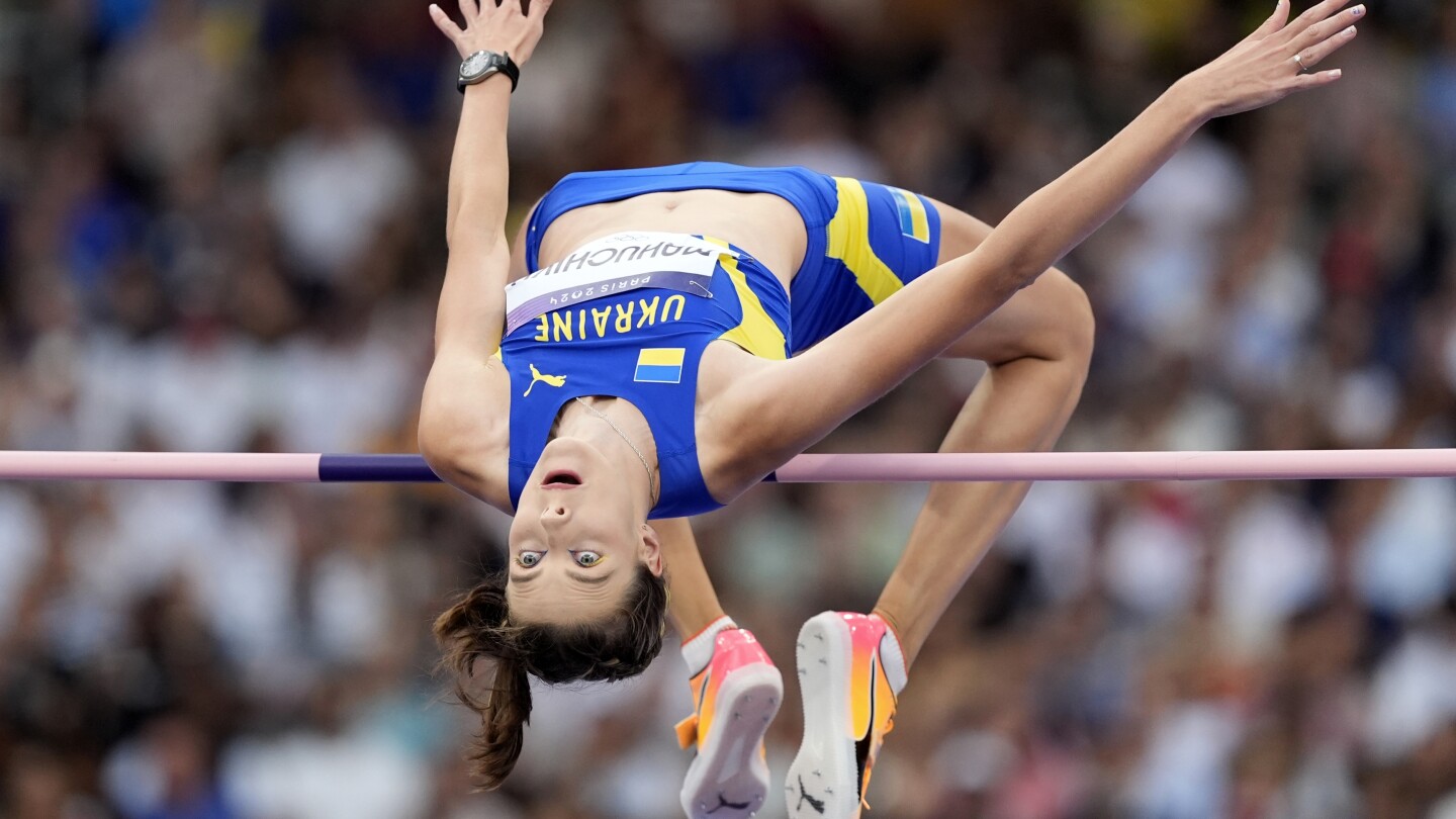 High jumper Yaroslava Mahuchikh wins Ukraine’s 1st individual gold of the Paris Olympics