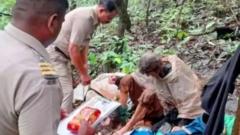 US woman found starving and chained to tree in India tied herself: India police