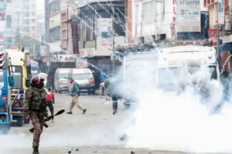 Kenya police tear-gas protesters as cabinet sworn in