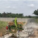 Accra: REGSEC demolishes unauthorised structures in Dodowa forest