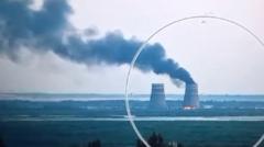 Zaporizhzhia nuclear plant: Ukraine and Russia trade blame over fire