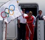 LA 2028: Olympic flag arrives in Los Angeles