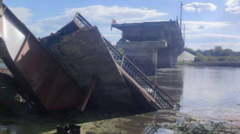 Ukraine incursion destroys key Russian bridge in Kursk region