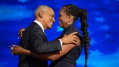 Obamas mock Trump over ‘black jobs’ and crowd sizes at DNC