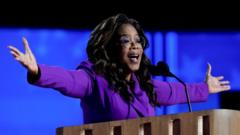 Oprah Winfrey makes surprise appearance at Democratic convention