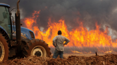 Brazil wildfires leave at least two dead