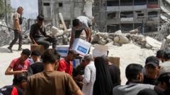 UN Gaza aid operation continuing after staff forced to evacuate