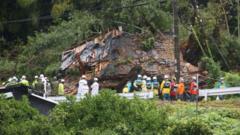 Typhoon Shanshan makes landfall in Japan