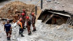 Kuala Lumpur: Inside the search for woman swallowed by sinkhole