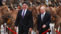 Putin welcomed in Mongolia despite ICC arrest warrant