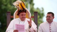 Pope Francis welcomed in remote Vanimo in Papua New Guinea