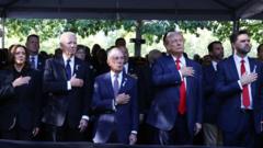 Harris and Trump both attend 9/11 memorial in New York