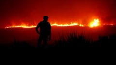 Deadly wildfires burn in Portugal