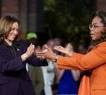 Kamala Harris and Oprah Winfrey hold star-studded Michigan rally