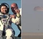 Astronauts return to Earth after longest stay on ISS