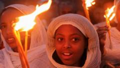 Meskel in Ethiopia: Festival fires burn bright despite downpour