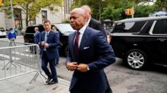 NYC Mayor Eric Adams pleads not guilty to bribery charges