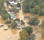 Watch: Drone footage of floods and torn-up roads in North Carolina