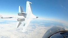 Watch: Moment Russian fighter jet swoops past US aircraft