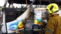 Thailand: More than 20 children dead in Thailand bus crash