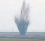 Hidden runway bomb explodes just after plane takes off