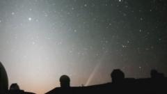 Rare brightening comet seen passing Earth from Hawaii